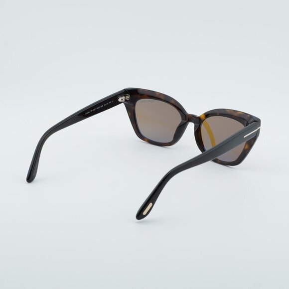 Tom Ford Juliette FT1031 52E  Sunglasses Havana Cat Eye Frame, Brown Lenses - Picture 5 of 10